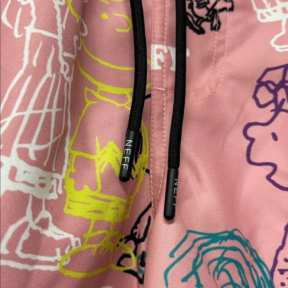 NEFF Peanuts Crew Swim Shorts Small NWT
